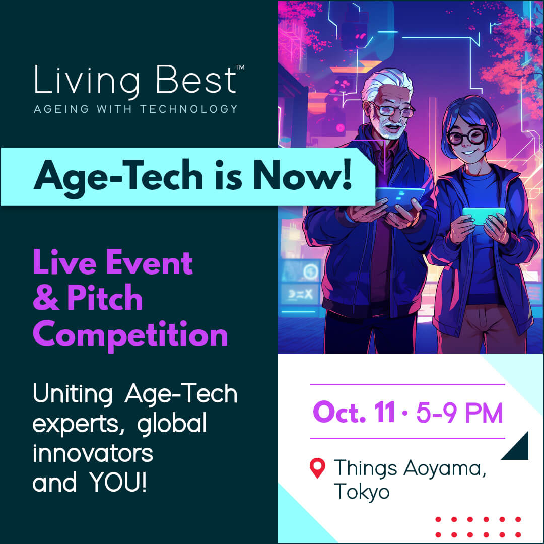 Living Best's Age-tech is Now! event flyer, square